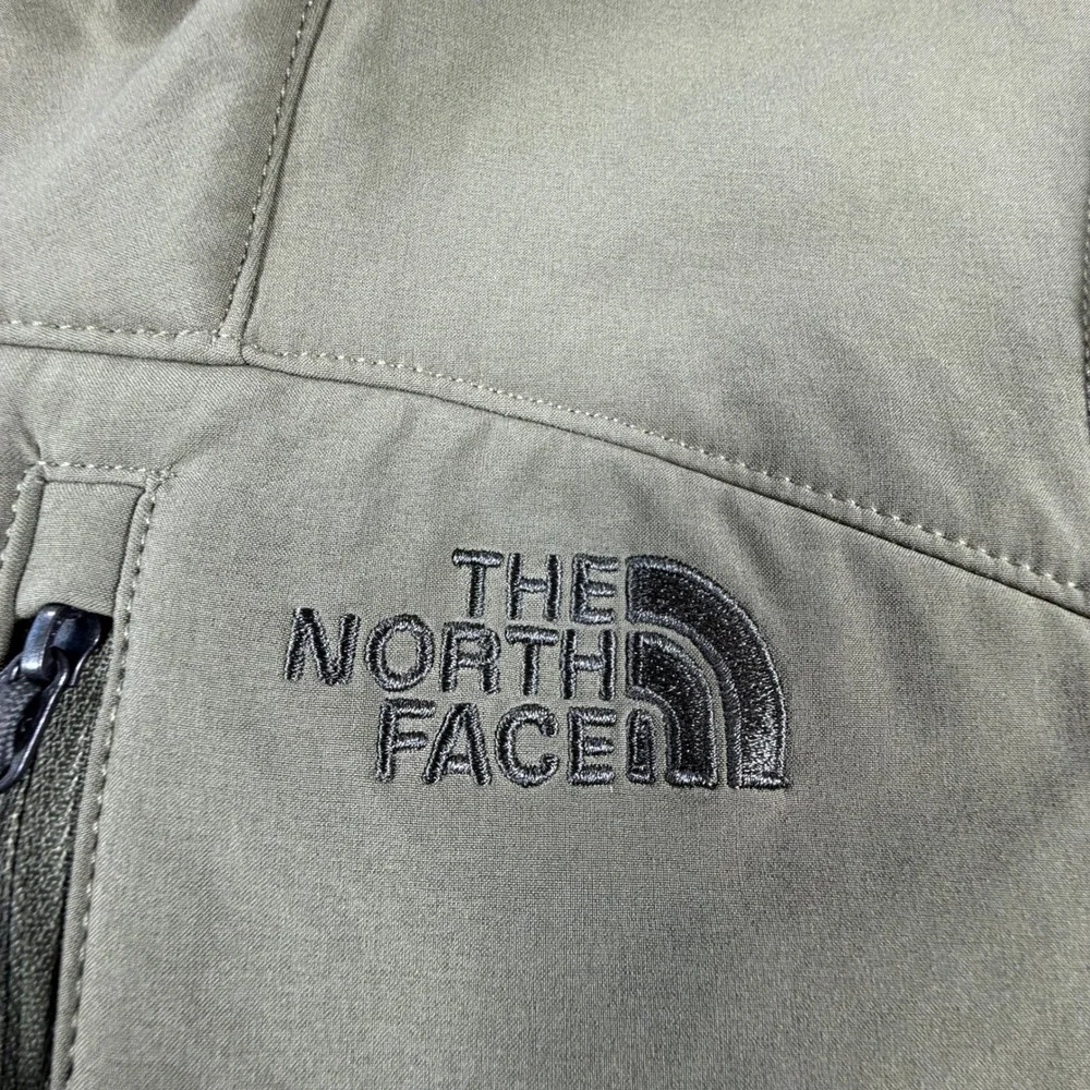 The North Face Apex Bionic Softshell Vest Mens Small Olive Green Windproof
